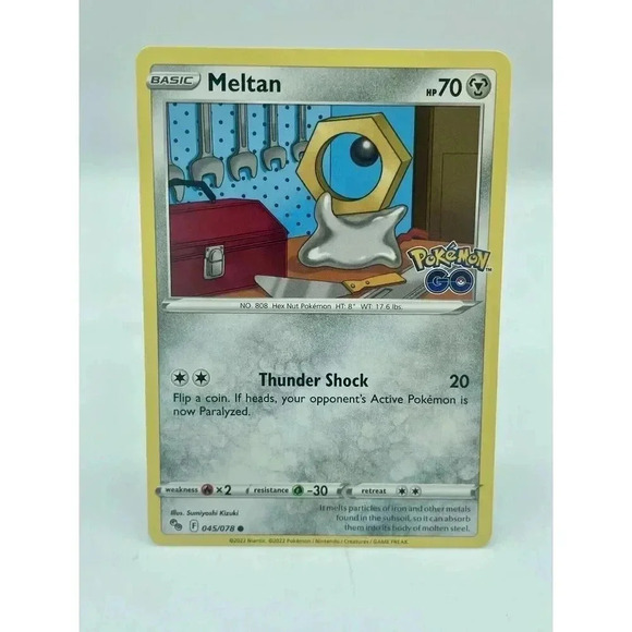 Meltan 45/78 Pokémon GO Common‎ Non-Holo Pokemon TCG Mint Unplayed - Picture 1 of 6